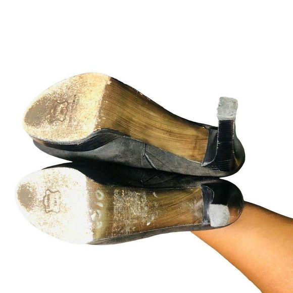 Stuart Weitzman sz 7N black suede peep toe ankle bootie EW 67174 - Picture 6 of 6